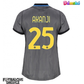 Inter Milan Manuel Akanji #25 Dámské Alternativní Dres 2026-27 Krátký Rukáv